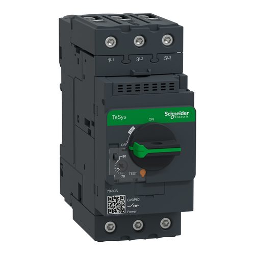 Motor circuit breaker TeSys GV3P80 3-pole 70-80A - Harvesso